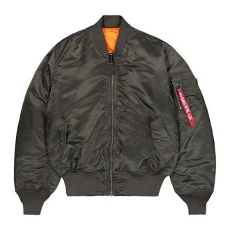 Alpha Industries Omkeerbare Bomberjas Ma-1 Stijl - Heren - Bomber jackets - Grijs - S - Nylon - Jassen