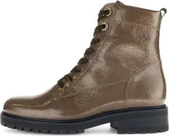 Gabor Schoenen, Dames, Bruin, 39 1/2 EU, Leer, Enkelboot met veters
