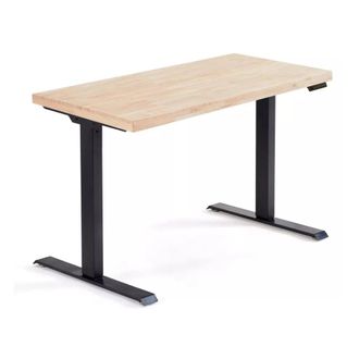 Mathi Design Escritorio elevable el&eacute;ctrico de roble claro