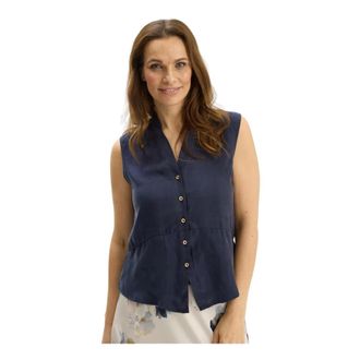 In Front Sleeveless Tops - female - IN FRONT - Sleeveless Tops - Blue - XL - Tops