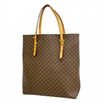 Celine Brown Pvc Tote Bag (Pre-Owned)