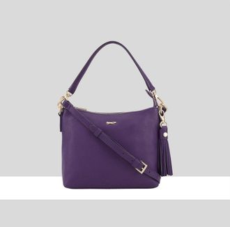 Paul Costelloe Womens Mestolo Leather Multi Way Bag - Purple - One Size