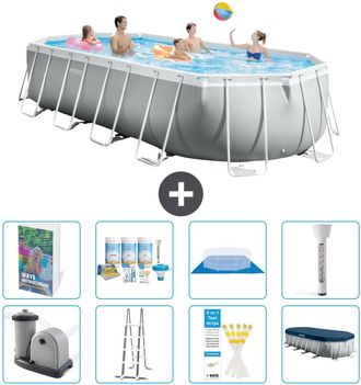 Intex Piscina Prism Frame Oval - 610x305x122 Cm - 9-piezas S574