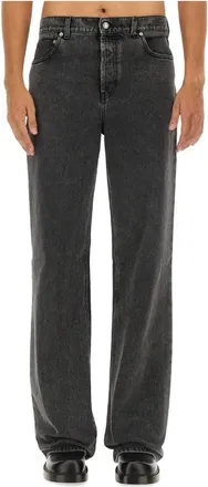 Alexander McQueen Hombre, Vaqueros, Gris, Talla: L