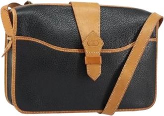Dior Pre-owned Cross Body Bags, female, Black, Size: ONE SIZE Pre-owned Vintage Shoulder Bag