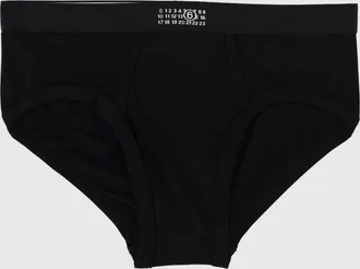 Maison Margiela Slip in cotone con fascia elastica logata in vita