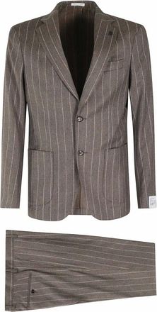Breras Milano Breras, Kostuums, Heren, Bruin, L, Wol, Cremona Suit