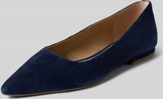 Lauren Ralph Lauren Ballerina aus reinem Schafsleder in Marine, Gr&ouml;&szlig;e 36,5