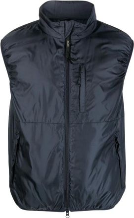 Aspesi Jil Nylon Taffeta Gewatteerd Vest - Heren - Bodywarmers - Blauw - 2XL - Nylon - Jassen