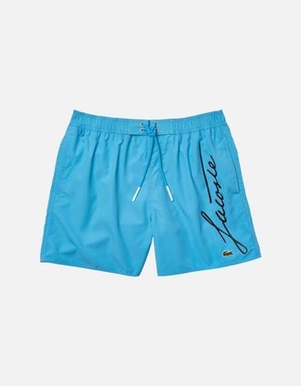 Lacoste Mens Lacoste Mens Shorts MH2699 Swimwear Summer Quick Dry Beach Shorts Sportswear - Blue - Size: 32/30/31