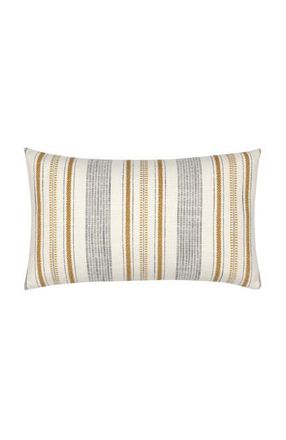 Elaine Smith Pathway Textured Stripe Indoor & Outdoor Woven Accent Pillow in Gold at Nordstrom, Size 12X20