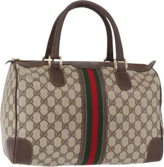 Gucci Pre-owned Handbags, female, Beige, Size: ONE SIZE Pre-owned Plastic Handbag