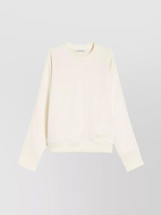 Max Mara ribbed cotton blend zip sweatshirt