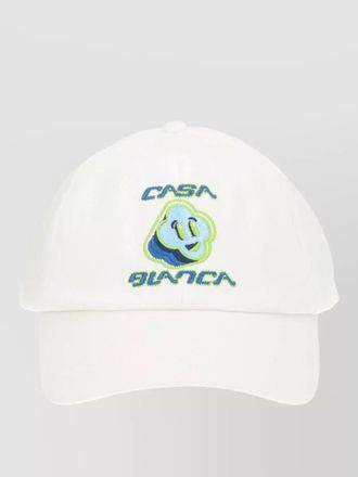 Casablanca logo baseball hat curved brim design