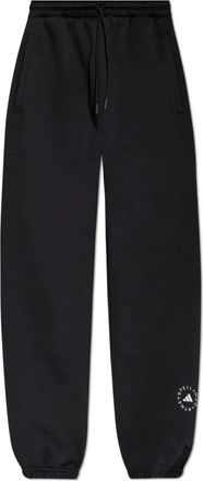 adidas by Stella McCartney Trainingsbroeken met bedrukt logo - Dames - Sweatpants - Zwart - S - Katoen - Broeken