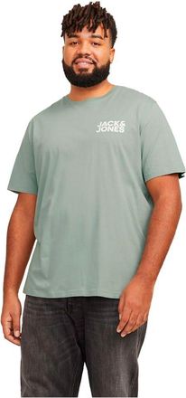 Jack & Jones Plus Size Mens Jjecorp Logo Tee SS O-Neck Noos Pls T-Shirt, Iceberg Green/Detail:Small Print, 4XL