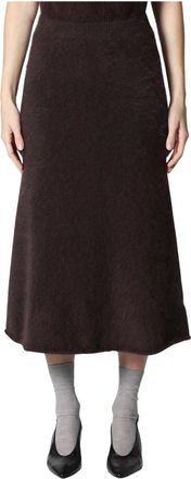 Roberto Collina Gonna Midi - - Skirts - Donna - Marrone - M