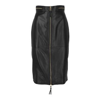 Elisabetta Franchi Leather Skirts - female - Elisabetta Franchi - Leather Skirts - Black - S - Skirts