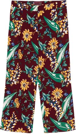 Prada Pantaloni a fiori anni 2000 - Rosso