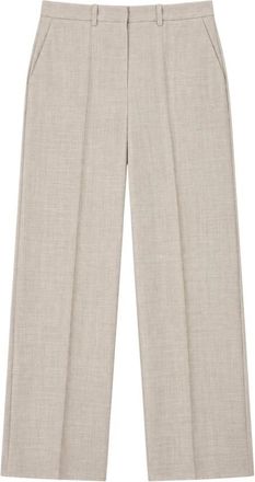 Clips Wijde broek - Dames - Wijde Broeken - Beige - 2XL - Katoen - Broeken