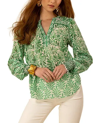 Hale Bob Hale Bob Silk-Blend Cheyenne Blouse
