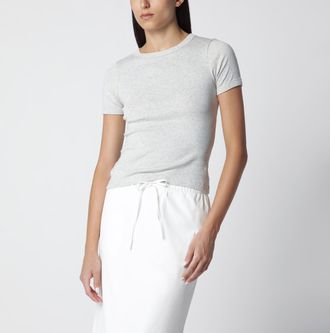 Flore Flore T-shirt Car Tee in cotone biologico grigia m&eacute;lange