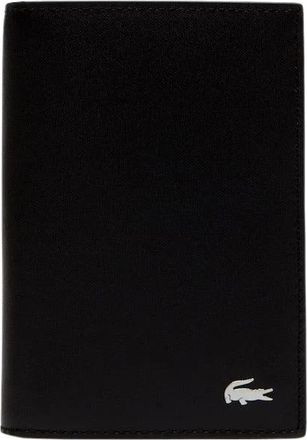 Lacoste Leren Portemonnee met Meerdere Kaartsleuven en ID-houder - Heren - Portefeuilles - Zwart - ONE Size - Leer - Accessoires