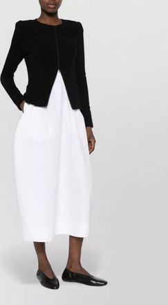 Emporio Armani fine-knit zipped fitted cardigan