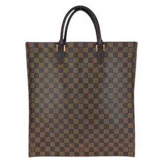 Louis Vuitton Pre-owned Tote Bags, male, Brown, Size: ONE SIZE Pre-owned Vintage Damier Ebene Tote Bag