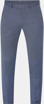 HUGO BOSS Hugo Mens Heiron Slim Solid Patterned Chinos in Medium Blue - Size 38W/32L