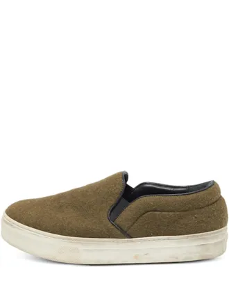 Celine wool slip-on sneakers - Green