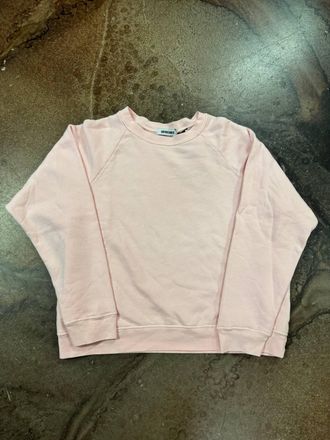 Daydreamer Womens Solid Vintage Raglan Sweatshirt In Ballet Pink