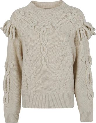 Isabel Marant Katria Ronde Hals Trui - Dames - Ronde hals truien - Beige - S - Truien & Vesten