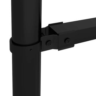 Berkfield Home Durable Garden Fence with Spear Top Steel in Black