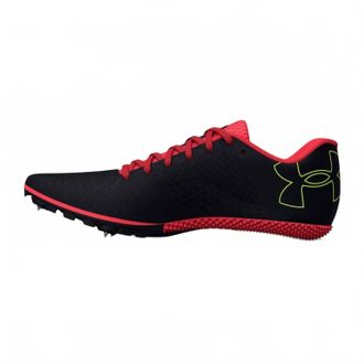 Under Armour Womens Kick Sprint 4 Track Spike Shoes In Black-High Vis Yellow