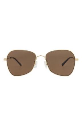 McQ by Alexander McQueen 55mm Aviator Sunglasses in Gold Gold Brown at Nordstrom Rack