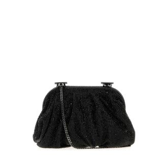 Benedetta Bruzziches Embellished Fabric Small Venus Clutch