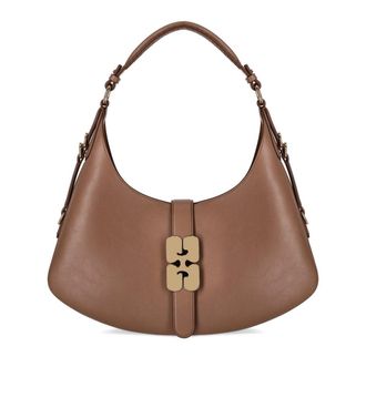 Ganni BORSA A SPALLA KAT SMALL COCA MOCHA GANNI