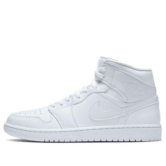 Nike Jordan Air Jordan 1 Mid Triple White 2020 554724-130