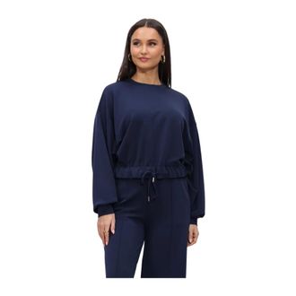 Summum Jersey Soft Scuba Top - Dames - Sweatshirts & Hoodies - Blauw - Maat: XS Jersey