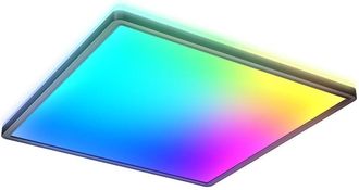 B.K.Licht Lampada Da Soffitto Led Rgb Dimmable Panel Colour Change Plafoniera Luce Indiretta 22w