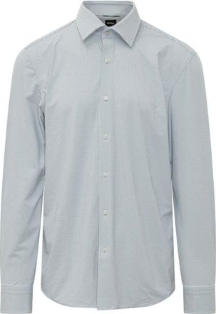 HUGO BOSS Blue Regular Printed Shirt