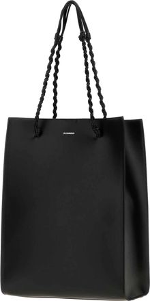 Jil Sander Mens Black Leather Tangle Shopping Bag 001 Borse A Mano