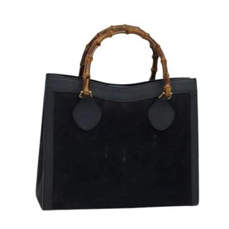 Gucci Pre-owned Handbags, female, Blue, Size: ONE SIZE Pre-owned Vintage Hand Bag