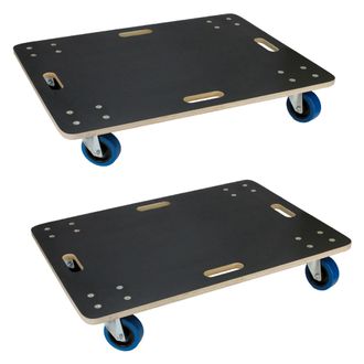 ECD Germany Ecd Germany - 2x Plataformas De Carga Hasta 800kg Con Ruedas Para Mover Muebles O Electrodom&eacute;sticos 60x80 Cm Tabla Rodante De Transporte Carretilla Pa