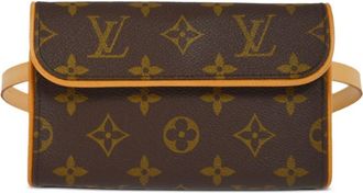 Louis Vuitton 2000 Florentine belt bag - women - Canvas/Leather - One Size - Brown