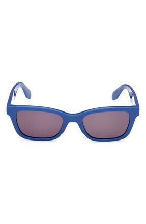 adidas Navigator Sunglasses in Shiny Blue/Smoke at Nordstrom Rack