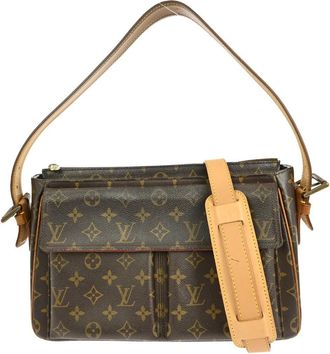 Louis Vuitton Viva Cite Handbag Monogram Canvas Brown Canvas Handbag (Pre-Owned)