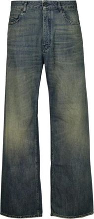 Balenciaga Relaxed Fit Jeans - Heren - Loose Fit Jeans - Blauw - W32 - Katoen - Jeans