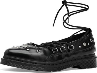 Dr. Martens Elphie II HDW Womens Flat Shoes Black : UK 8 (US Womens 10) M, Leather